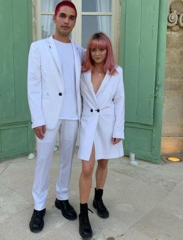 Gary Williams's daughter Maisie Williams and Reuben Selby